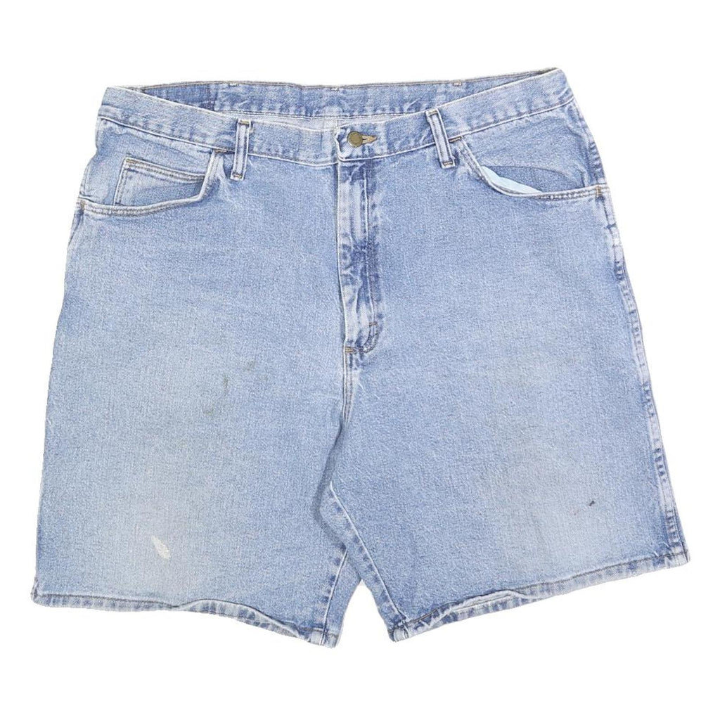 WRANGLER Mens Denim Blue Casual Shorts XL W38 Light Wash Classic Fit