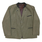 JUPITER Mens Green Button Jacket XL Polyester Blend Plain Classic Fit Stylish
