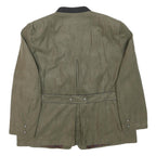 JUPITER Mens Green Button Jacket XL Polyester Blend Plain Classic Fit Stylish