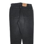 LEVI'S Womens Black Regular Fit Straight Denim Jeans W30 L28 Classic Style