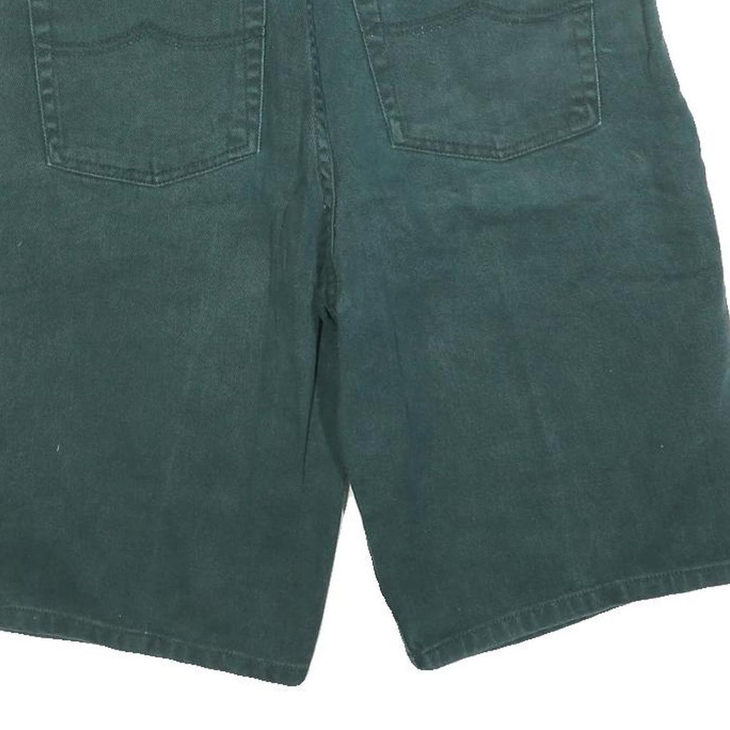CREATION FANTASTICA Mens Shorts Green Casual Cotton Blend M W32 Relaxed Fit