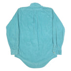 JOSEPH LAUGHTERS Mens Blue Cotton Shirt M Button-Down Collar Casual Long Sleeve