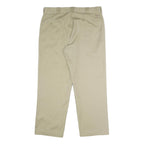DICKIES Mens Polyester Blend Beige Classic Straight Trousers W38 L29 Workwear