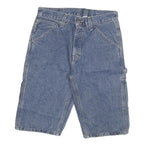 FADED GLORY Mens Denim Blue Casual Shorts L W30 Cotton Blend Classic Fit
