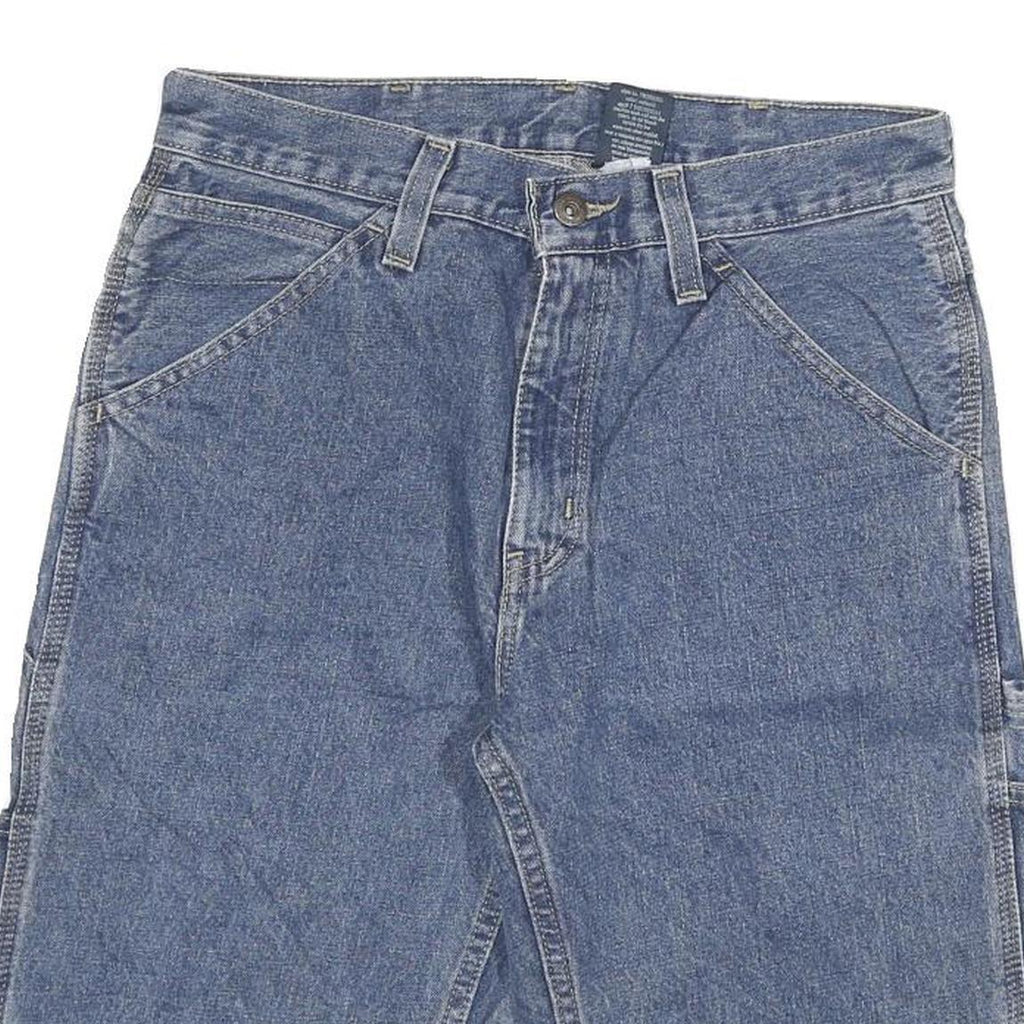 FADED GLORY Mens Denim Blue Casual Shorts L W30 Cotton Blend Classic Fit