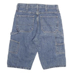 FADED GLORY Mens Denim Blue Casual Shorts L W30 Cotton Blend Classic Fit