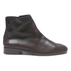 DKNY Womens Brown Leather Ankle Boots UK 6 Classic Zip Side Comfort Casual