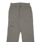 JACK WOLFSKIN Mens Synthetic Beige Regular Fit Straight Leg Trousers W29 L29