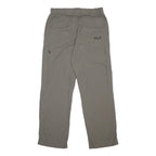 JACK WOLFSKIN Mens Synthetic Beige Regular Fit Straight Leg Trousers W29 L29