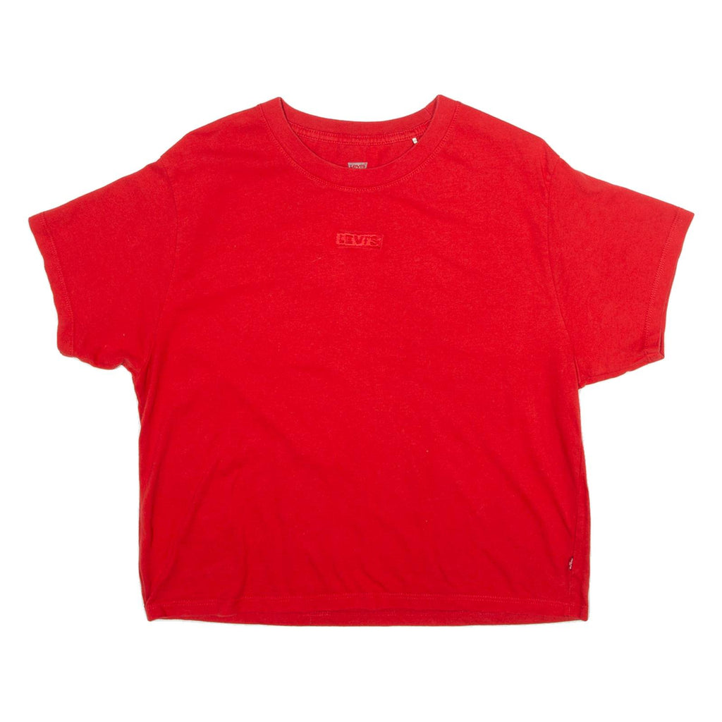 LEVI'S Womens T-Shirt Red XS