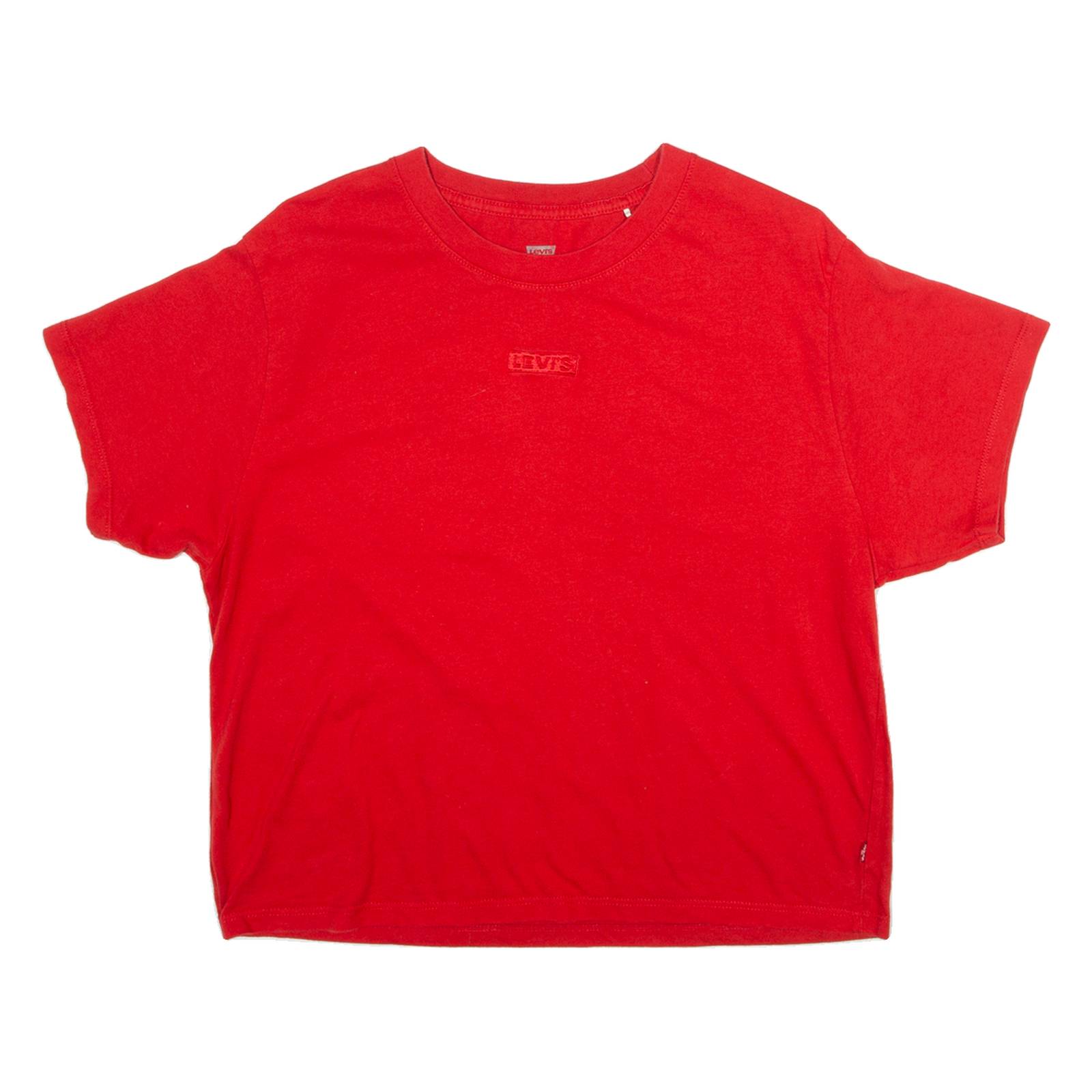 LEVI'S Womens T-Shirt Red XS