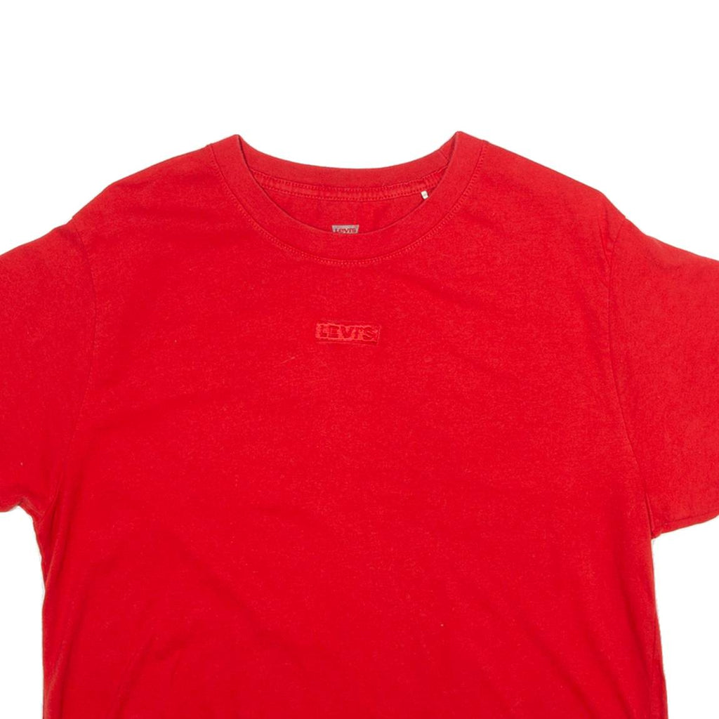 LEVI'S Womens T-Shirt Red XS
