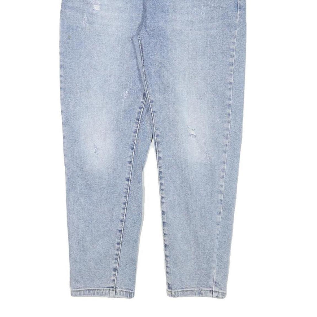 Womens Slim Light Blue Denim Jeans Cotton Blend Zip W28 L24 Stylish Casual Wear