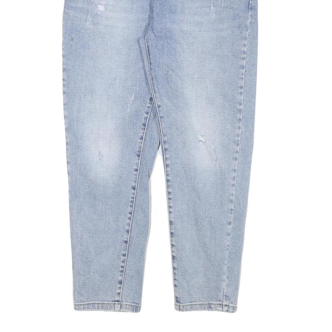 Womens Slim Light Blue Denim Jeans Cotton Blend Zip W28 L24 Stylish Casual Wear