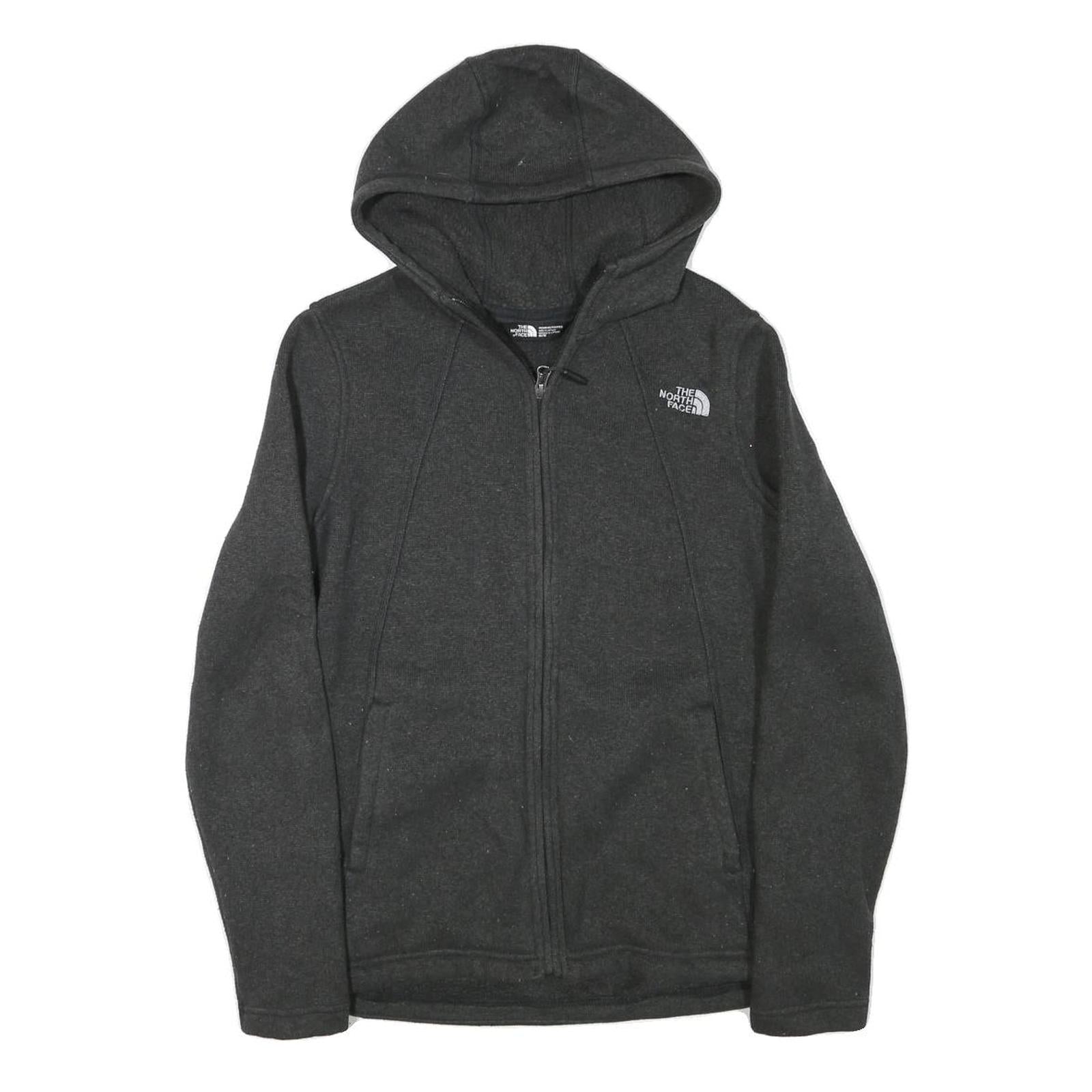 THE NORTH FACE Womens Black Full Zip Hoodie M Lightweight Outdoor Sweatshirt