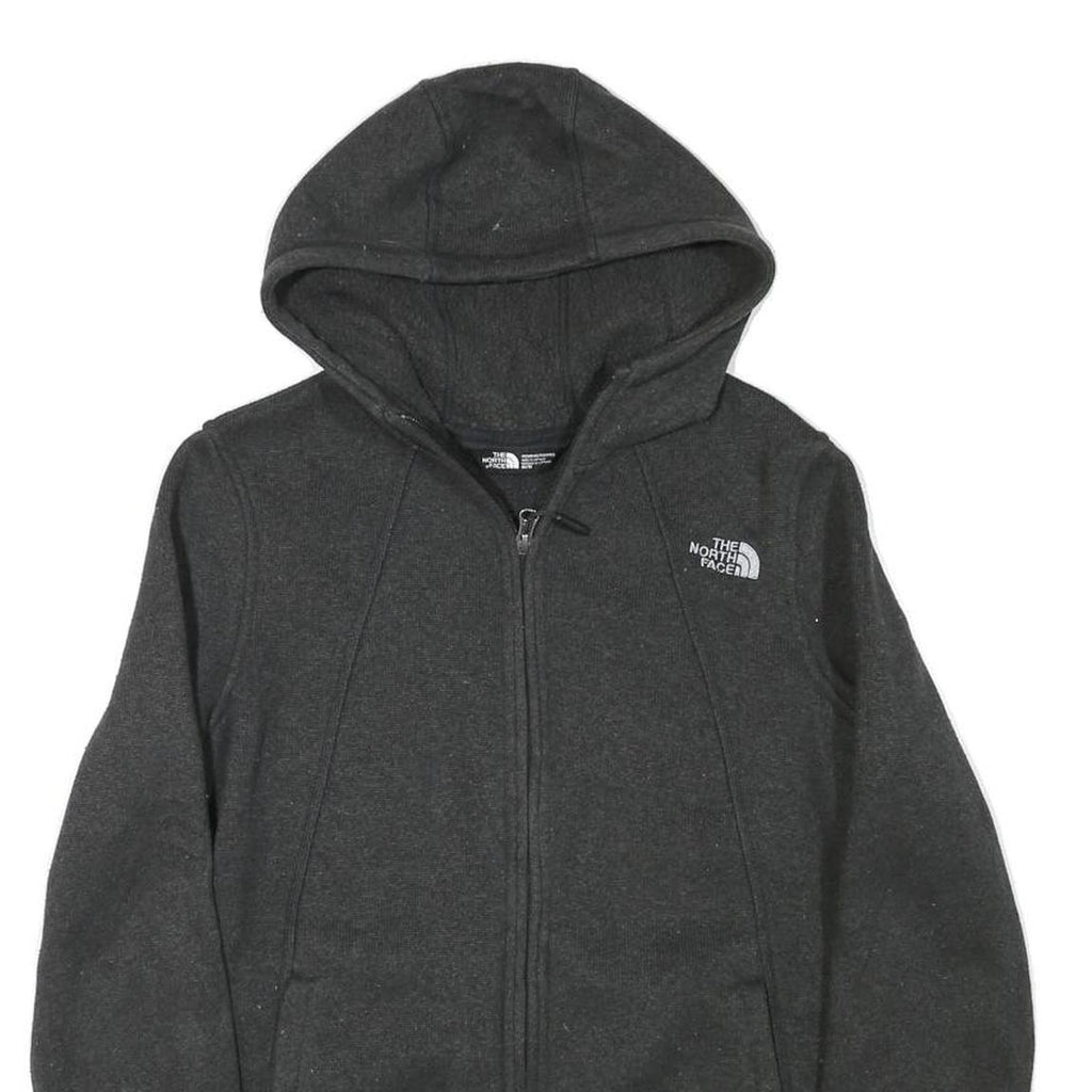 THE NORTH FACE Womens Black Full Zip Hoodie M Lightweight Outdoor Sweatshirt