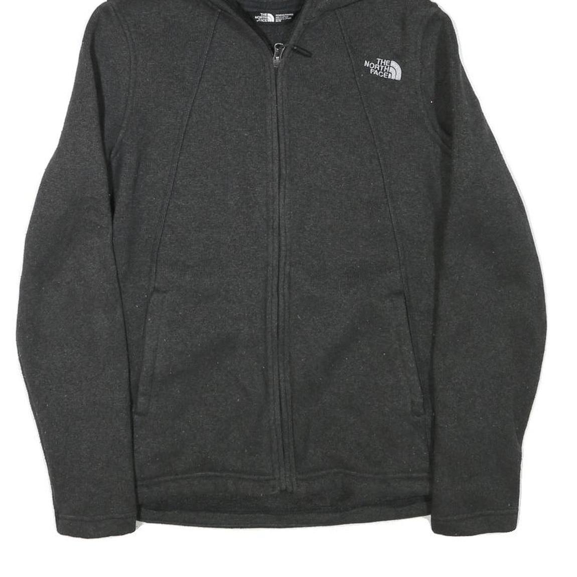 THE NORTH FACE Womens Black Full Zip Hoodie M Lightweight Outdoor Sweatshirt