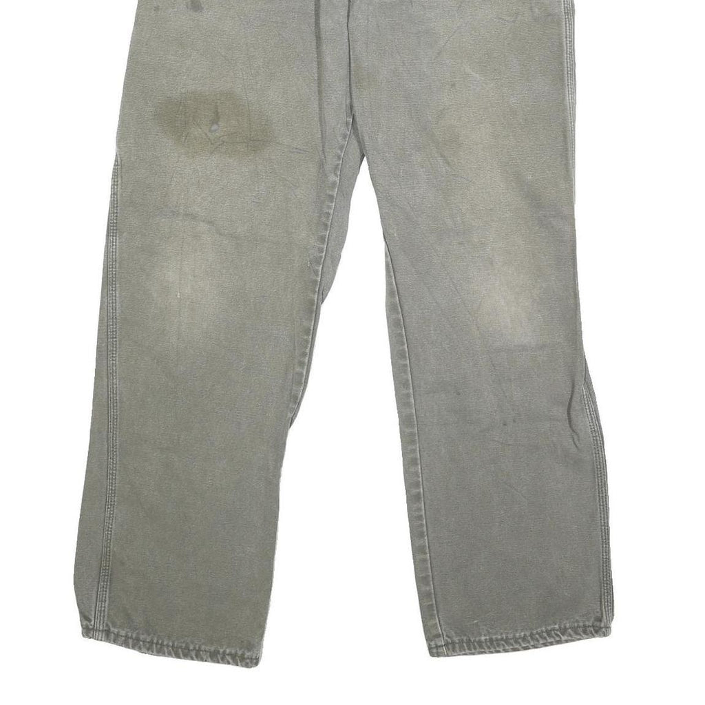 DICKIES Mens Jeans Grey Regular Straight Denim Good Condition W34 L31 Workwear