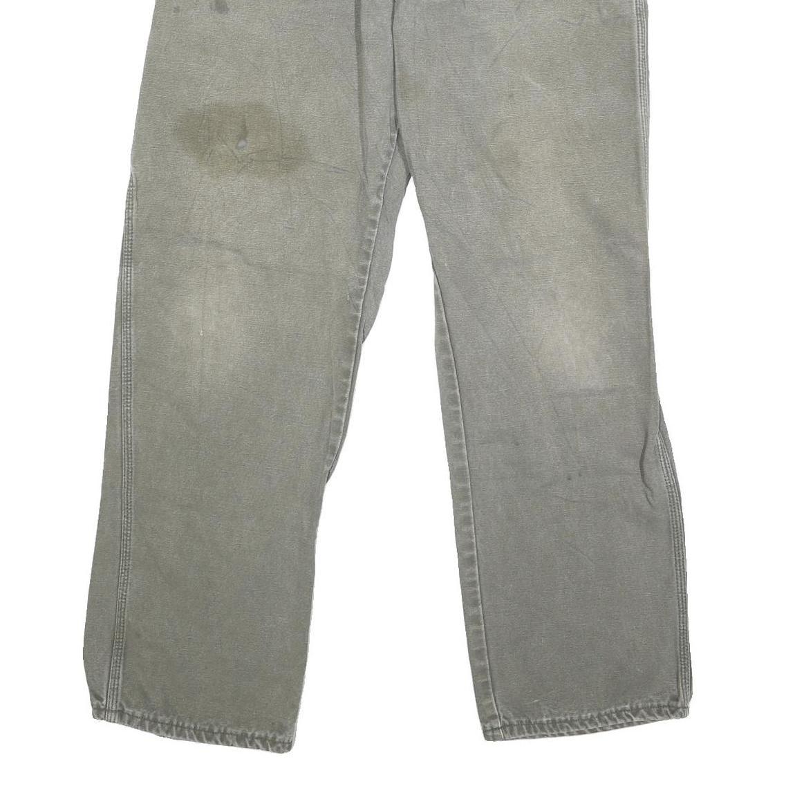 DICKIES Mens Jeans Grey Regular Straight Denim Good Condition W34 L31 Workwear