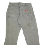 DICKIES Mens Jeans Grey Regular Straight Denim Good Condition W34 L31 Workwear