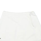 LACOSTE Womens White Mini Polyester Blend Plain Skirt M Tennis Casual