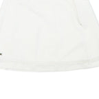 LACOSTE Womens White Mini Polyester Blend Plain Skirt M Tennis Casual