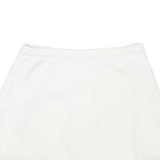 LACOSTE Womens White Mini Polyester Blend Plain Skirt M Tennis Casual