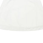 LACOSTE Womens White Mini Polyester Blend Plain Skirt M Tennis Casual