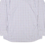 TOMMY HILFIGER Mens White & Pink Check Shirt M Classic Fit Button-Down Collar