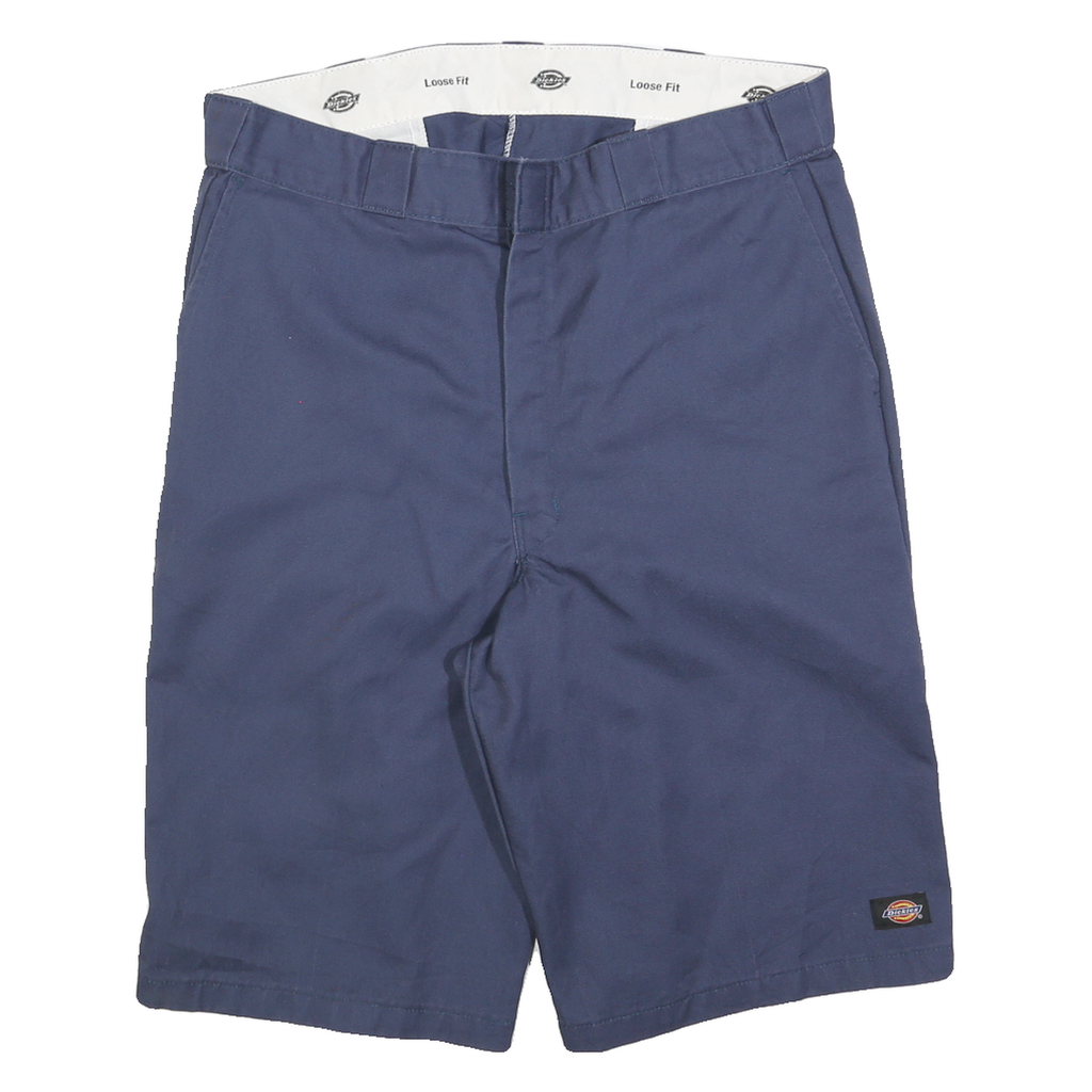 DICKIES Mens Shorts Blue Casual L W36 Loose Fit Cotton Blend Workwear