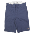DICKIES Mens Shorts Blue Casual L W36 Loose Fit Cotton Blend Workwear