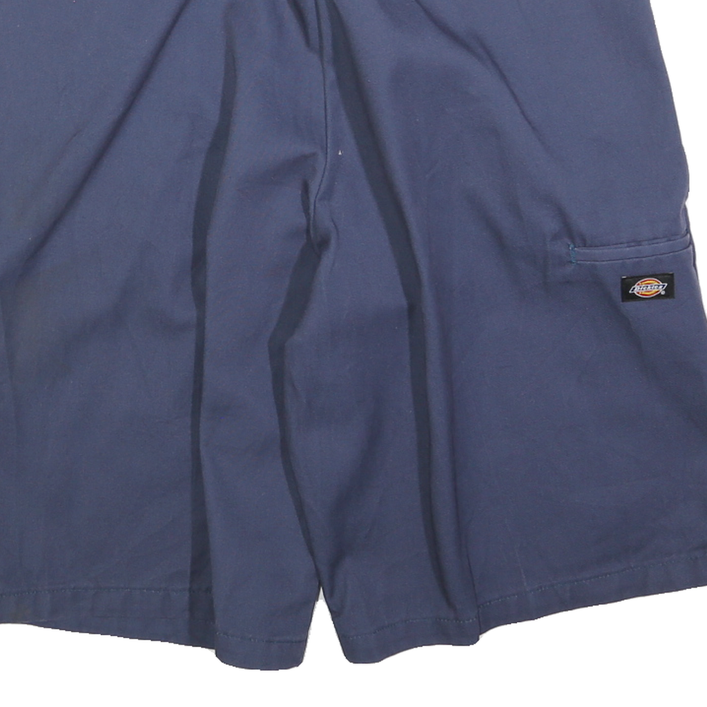 DICKIES Mens Shorts Blue Casual L W36 Loose Fit Cotton Blend Workwear