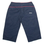 ADIDAS Womens Pedal Pushers Shorts Blue UK 12 W32