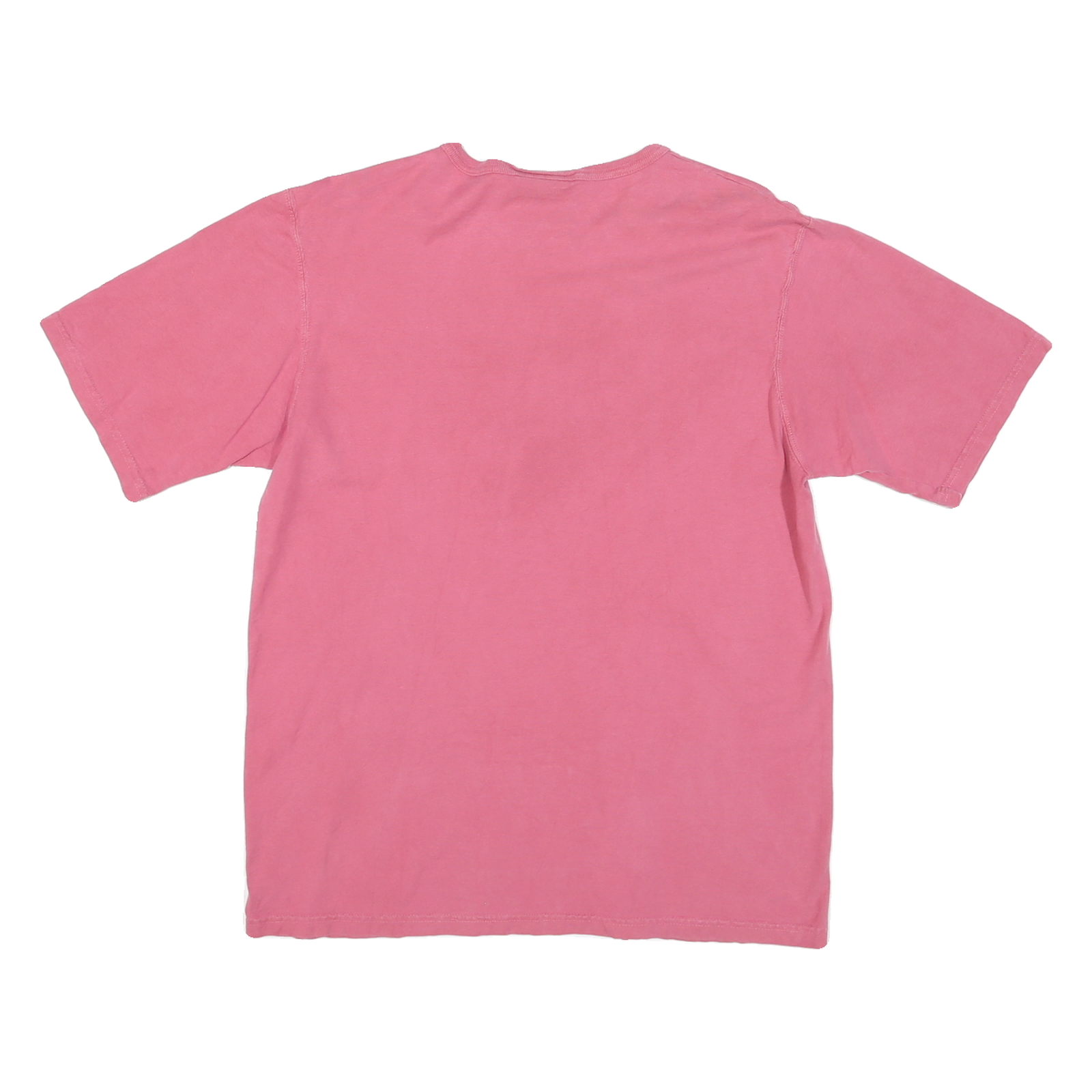 CHAMPION Mens Pink Cotton Blend T-Shirt M Short Sleeve Crew Neck Classic Fit