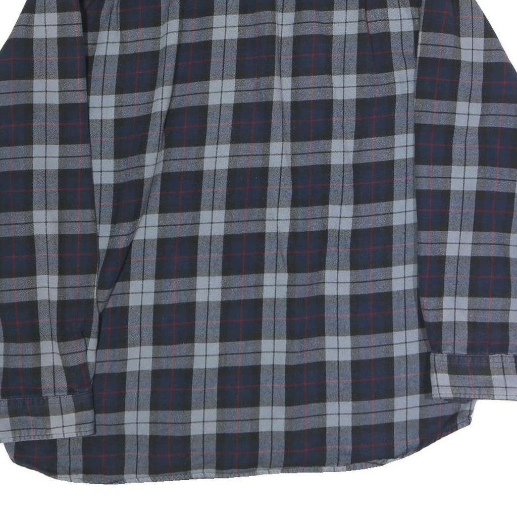 CARHARTT Mens Blue & Grey Check Shirt XL Button Down Casual Workwear Long Sleeve