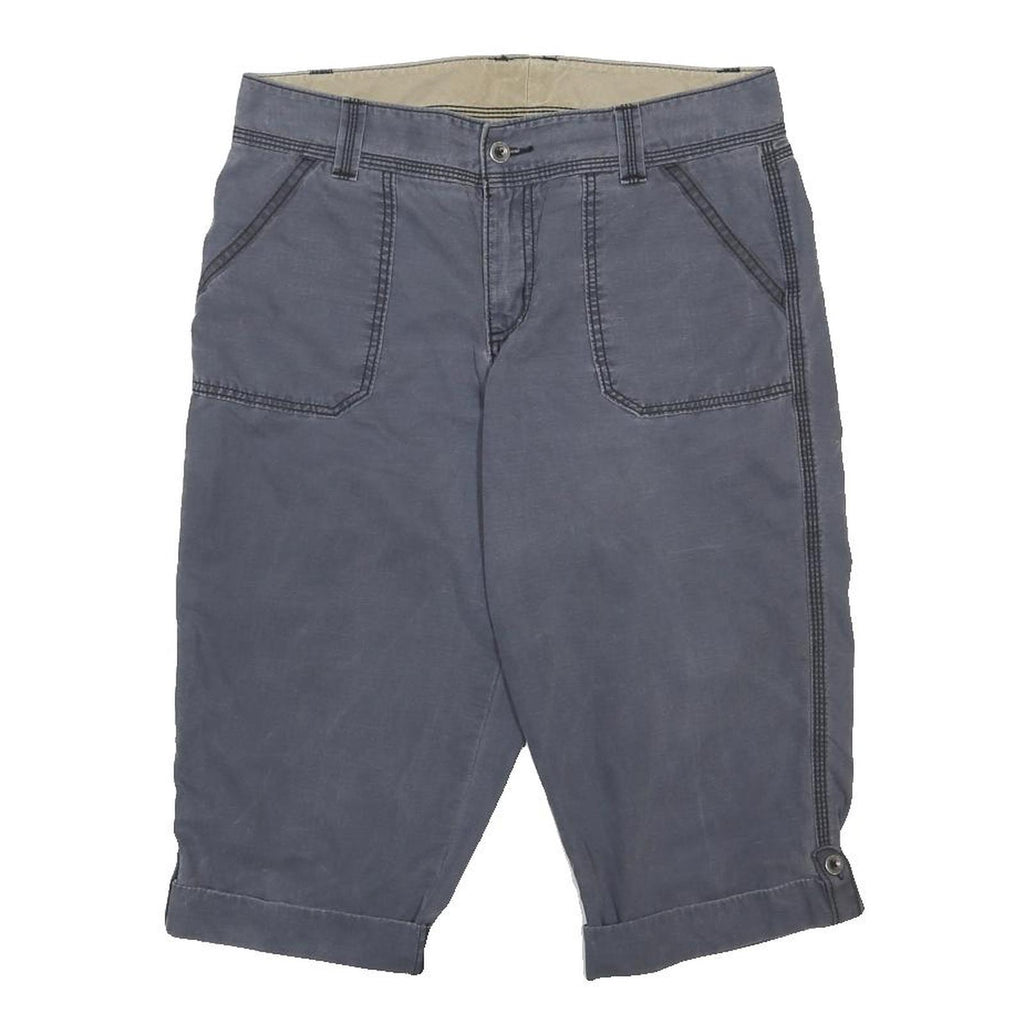 CARHARTT Womens Shorts Blue Casual Plain M W32 Workwear Button Pocket