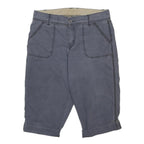 CARHARTT Womens Shorts Blue Casual Plain M W32 Workwear Button Pocket