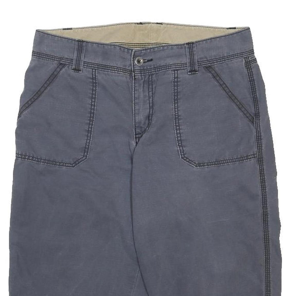 CARHARTT Womens Shorts Blue Casual Plain M W32 Workwear Button Pocket