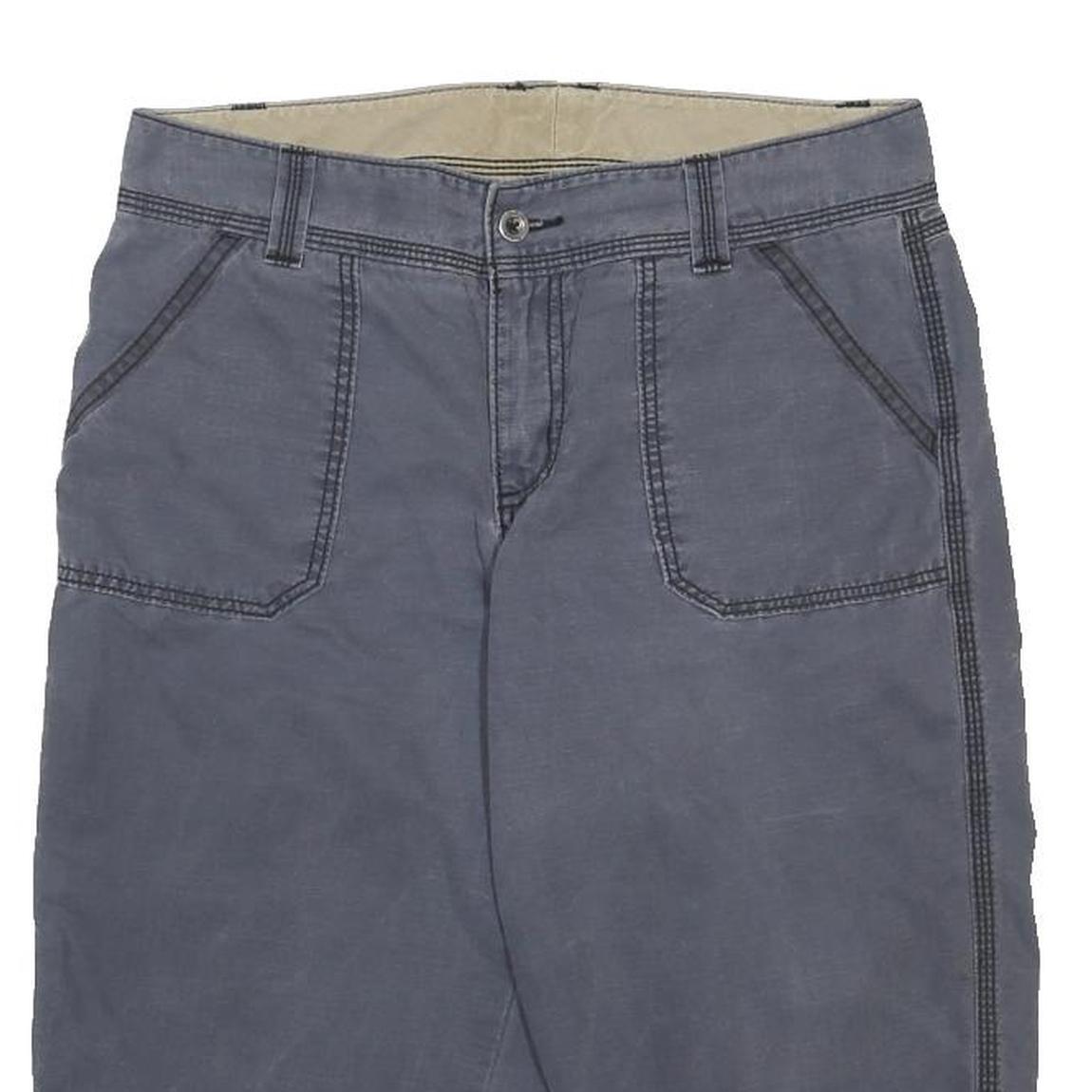 CARHARTT Womens Shorts Blue Casual Plain M W32 Workwear Button Pocket