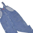 DICKIES Mens Blue Relaxed Denim Dungarees L W42 L23 Workwear Casual