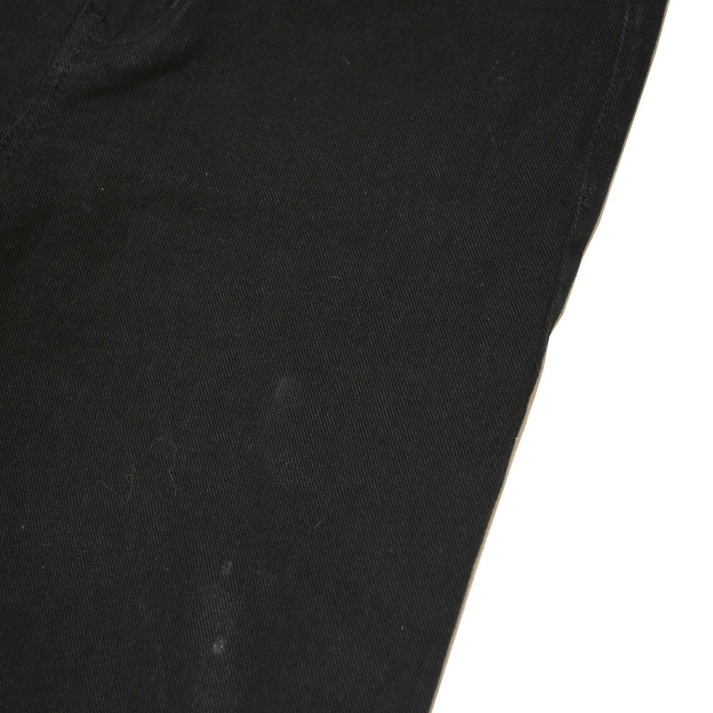 CALVIN KLEIN JEANS Womens Black Regular Straight Denim W30 L28 Button Cotton