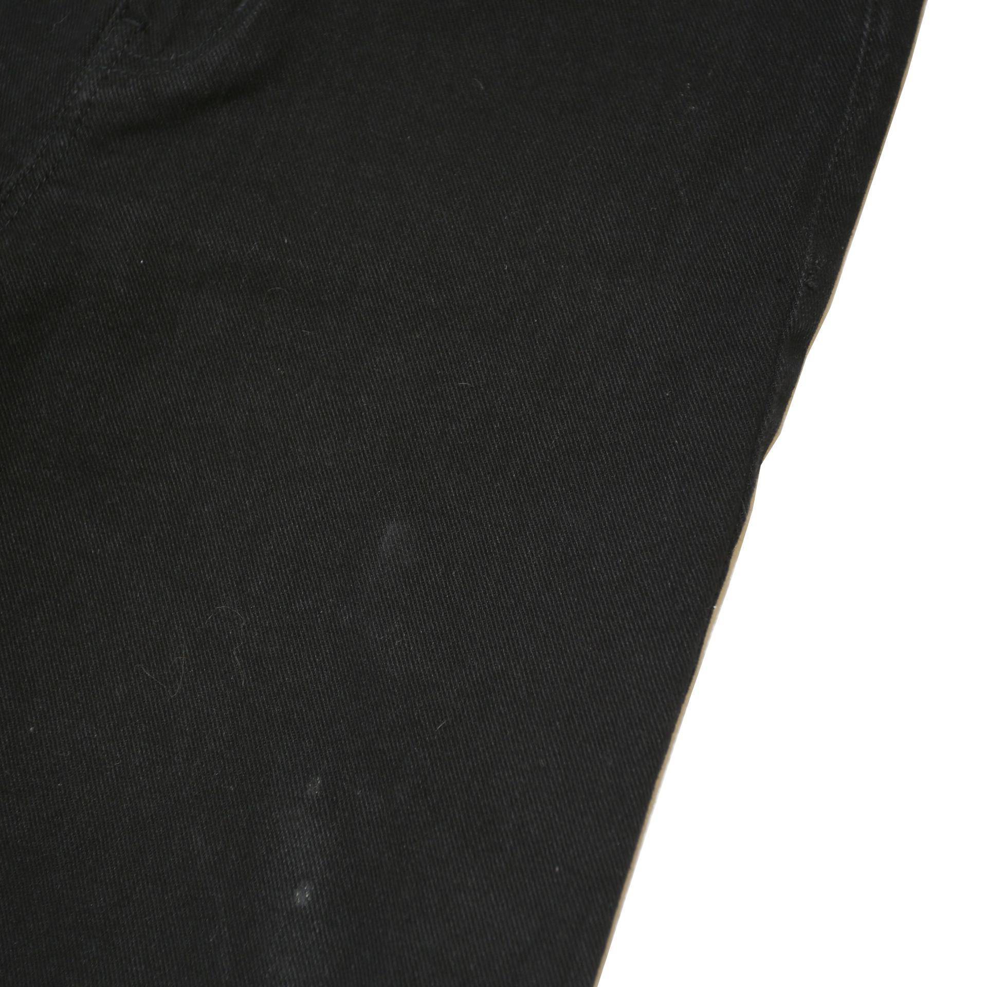 CALVIN KLEIN JEANS Womens Black Regular Straight Denim W30 L28 Button Cotton