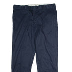 DICKIES 874 Flex Workwear Mens Twill Trousers Blue Classic Straight W44 L32