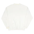 LEE Mens White Baseball Graphic Crew Neck XL Cotton Blend Sweatshirt Pullover