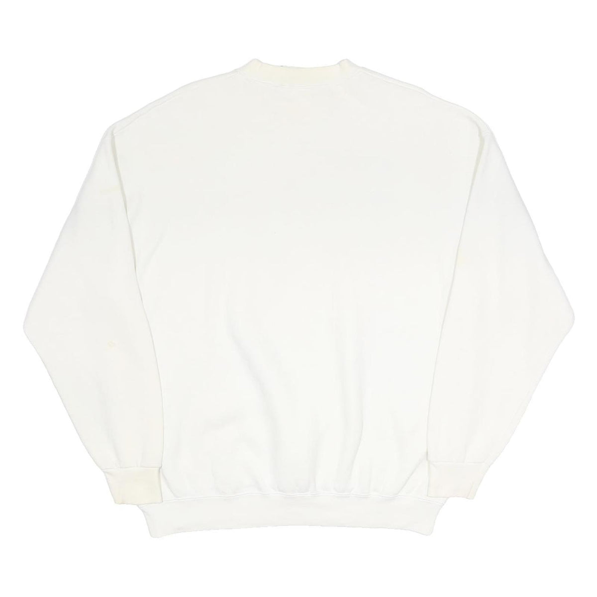 LEE Mens White Baseball Graphic Crew Neck XL Cotton Blend Sweatshirt Pullover