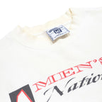 LEE Mens White Baseball Graphic Crew Neck XL Cotton Blend Sweatshirt Pullover