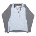 COLUMBIA Womens Light Blue & Grey Titanium Zip Jacket M Polyester Blend Outdoor