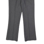 BESTN Womens Grey Regular Fit Straight Leg Trousers W28 L27 Stylish Pocket