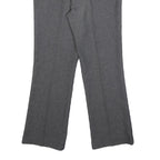 BESTN Womens Grey Regular Fit Straight Leg Trousers W28 L27 Stylish Pocket