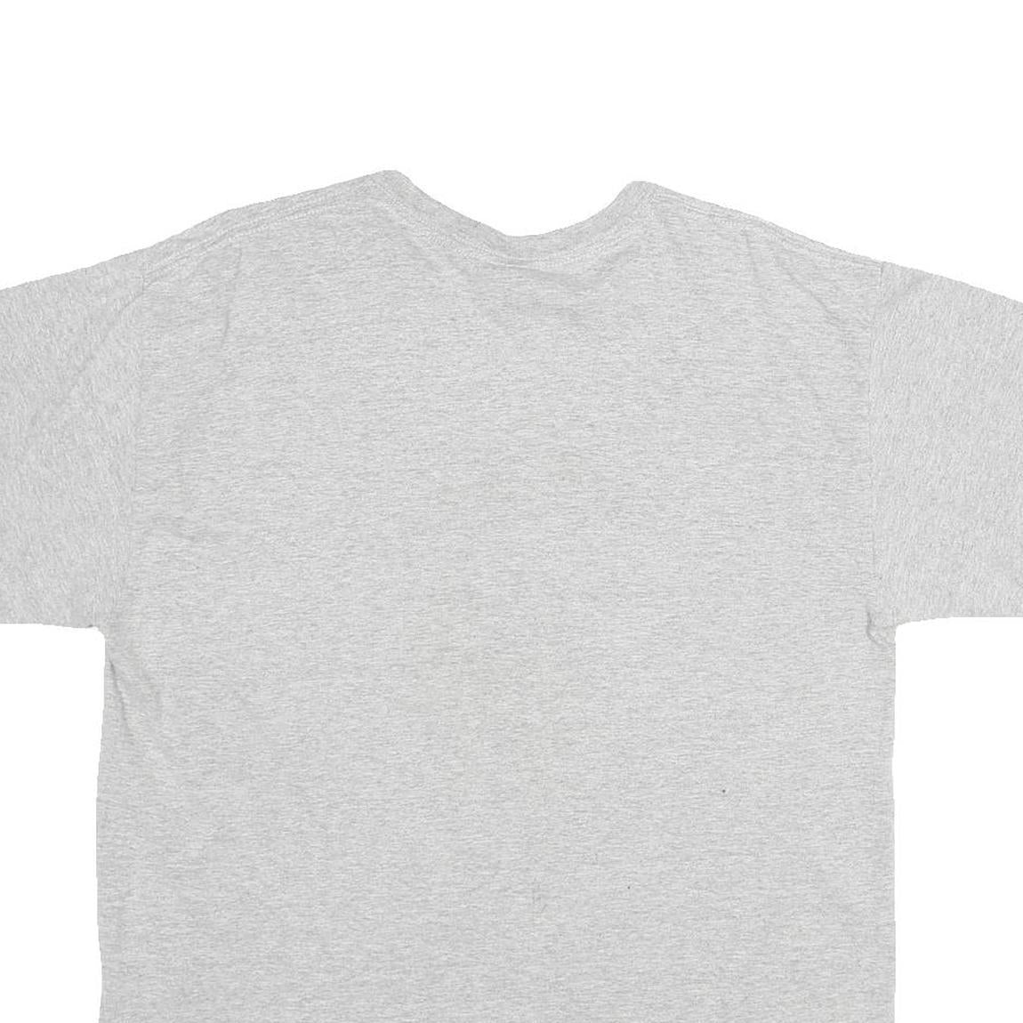 GILDAN Womens Grey Frankfort Football Graphic T-Shirt M Short Sleeve Crew Neck